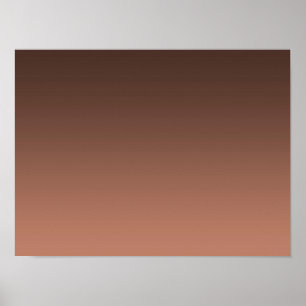 Gradient Mocha - light to deep Seasonal Moods Poster