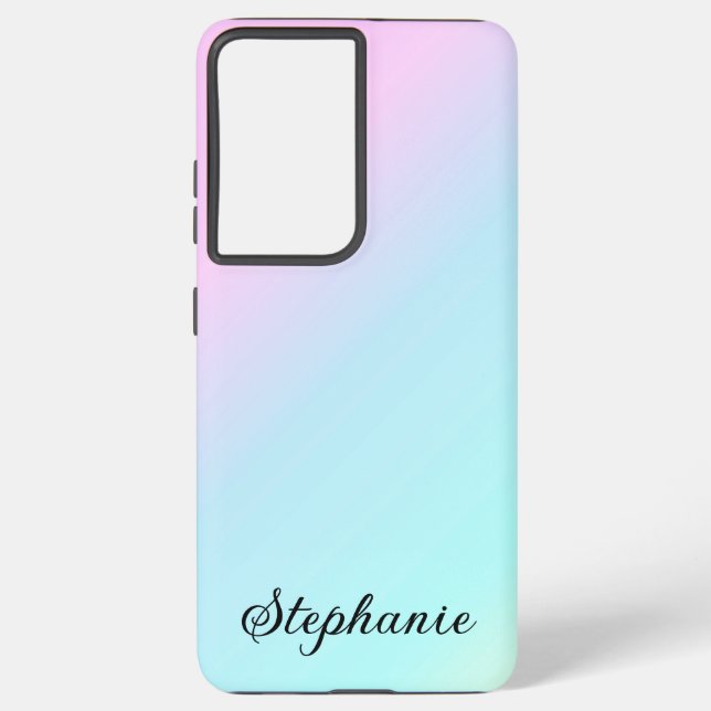 Gradient Multi-Coloured  Samsung Galaxy S21 Ultra Case (Back)