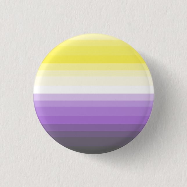 Gradient Nonbinary Pride Flag Button (Front)