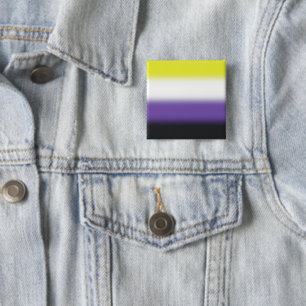 Gradient Nonbinary Pride Flag – Nonbinary Flag 15 Cm Square Badge
