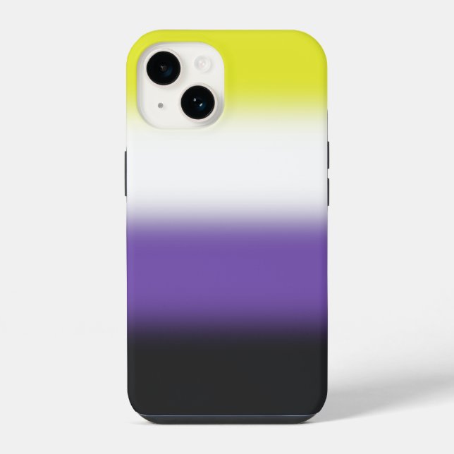 Gradient Nonbinary Pride Flag – Nonbinary Flag iPhone Case (Back)