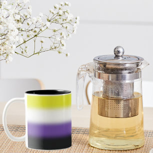 Gradient Nonbinary Pride Flag – Nonbinary Flag Two-Tone Coffee Mug