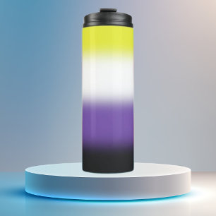 Gradient Nonbinary Pride Thermal Tumbler