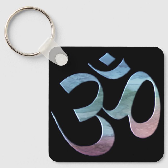 Gradient Om Key Ring (Front)