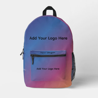 Gradient Ombre Backpack, Customisable Design |  Printed Backpack