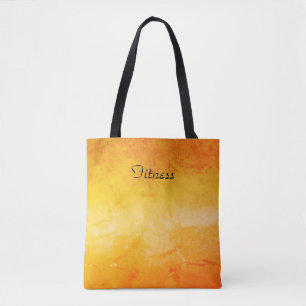 Gradient ombre coral blush beige lime soft blurred tote bag