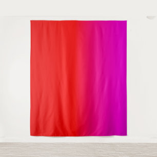 gradient ombre red pink , scarlet , red , pink  tapestry