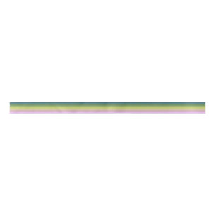 Gradient ombre stripe lined soft blurred green bei satin ribbon