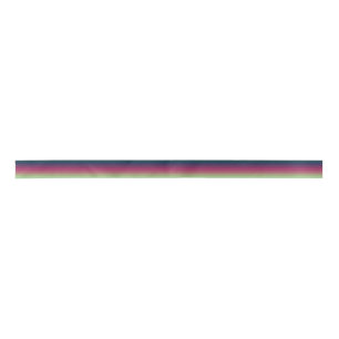 Gradient ombre stripe lined soft blurred multicolo satin ribbon