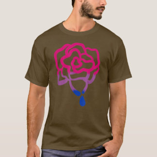 Gradient Painted Rose Lgbt Gay Pride Month T-Shirt