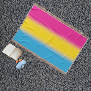 Gradient Pansexual Pride Flag – Colourful Pan Flag Throw Blanket