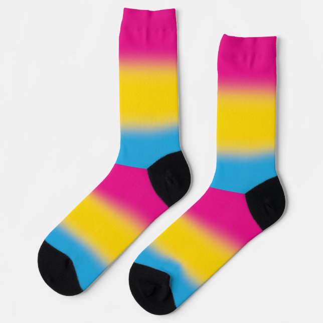 Gradient Pansexual Pride  Socks (Left)
