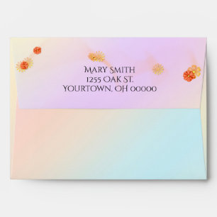 gradient pastel rainbow background envelope