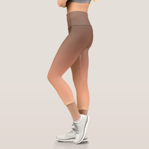 Gradient Peach - light to deep   Seasonal Moods   Capri Leggings