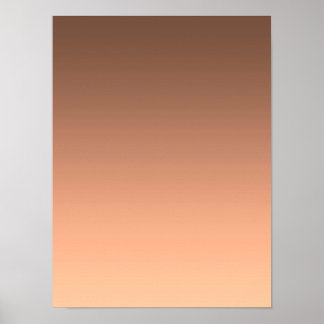 Gradient Peach - light to deep | Seasonal Moods | Poster