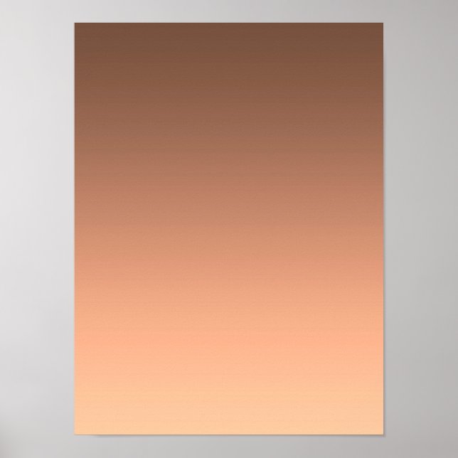 Gradient Peach - light to deep | Seasonal Moods |  Poster (Front)
