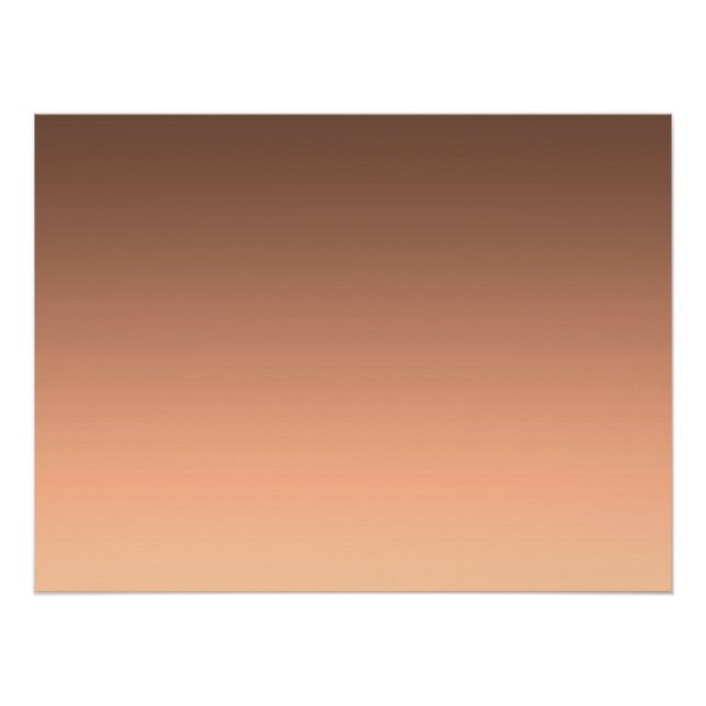 Gradient Peach - light to deep | Seasonal Moods | Poster (Front)