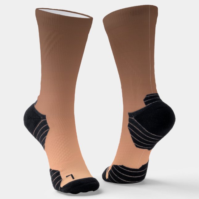 Gradient Peach - light to deep | Seasonal Moods | Socks (Angled)