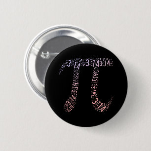 Gradient Pi Symbol Digits Math   Happy Pi day 6 Cm Round Badge
