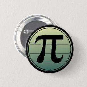 Gradient Pi Symbol Pi day   Happy Pi day Math 6 Cm Round Badge