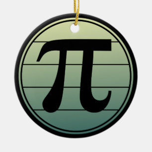 Gradient Pi Symbol Pi day Happy Pi day Math Ceramic Tree Decoration