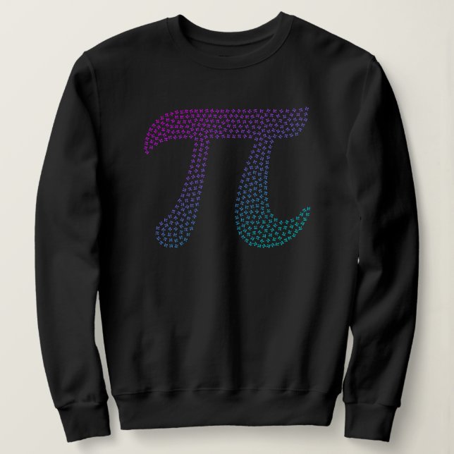 Gradient Pi Symbol Pi day | Happy Pi day Math Sweatshirt (Design Front)
