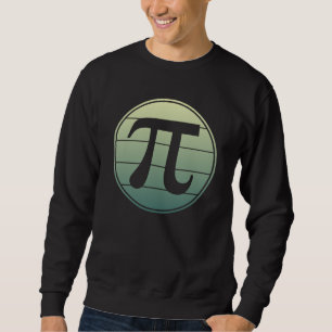 Gradient Pi Symbol Pi day   Happy Pi day Math Sweatshirt