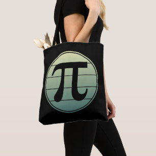 Gradient Pi Symbol Pi day   Happy Pi day Math Tote Bag