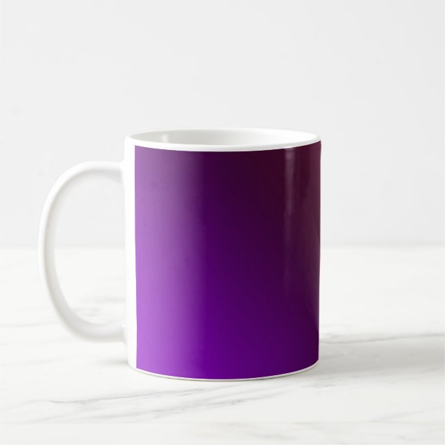 Gradient, pink-purple coffee mug (Left)