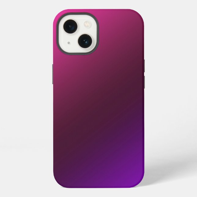 Gradient, pink-purple iPhone case (Back)