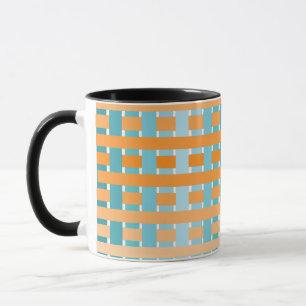 Gradient Plaid Orange Mug