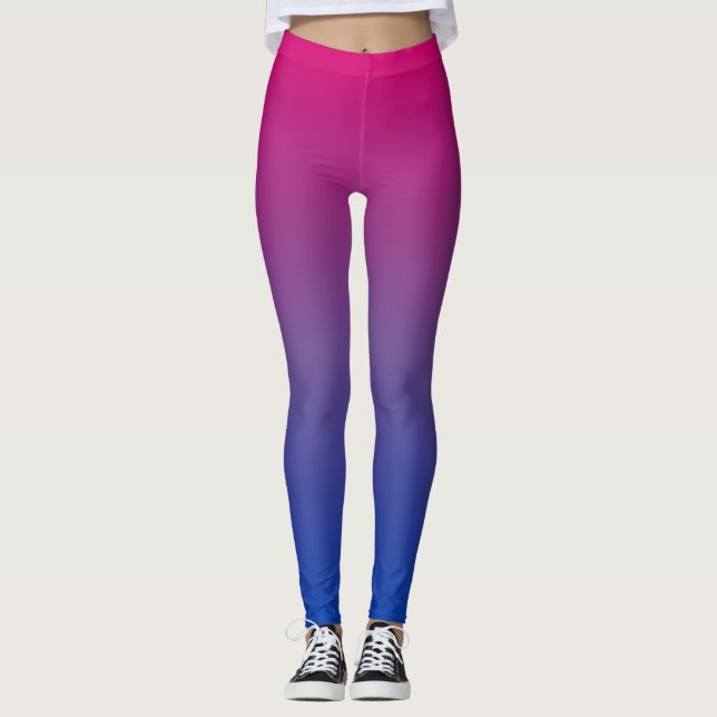 Gradient Pride Pattern: Bi Leggings (Front)
