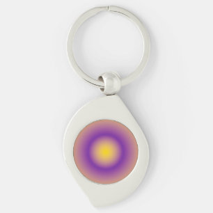 Gradient Pride Pattern: Intersex Key Ring