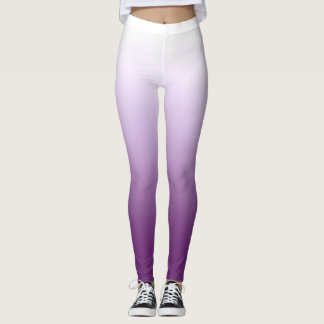 Gradient purple lilac ombre leggings