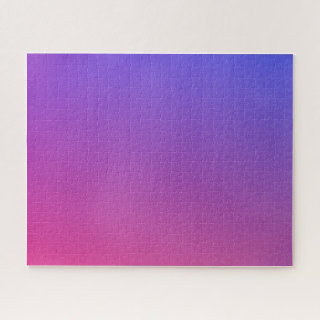 Gradient Purple Network Puzzle (Horizontal)
