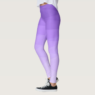 Gradient Purple Polygonal Leggings