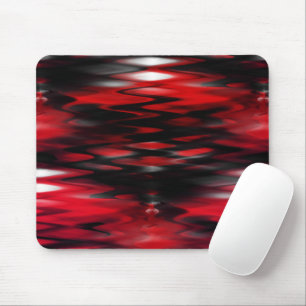 Gradient red to black fund forming abstract zigzag mouse mat