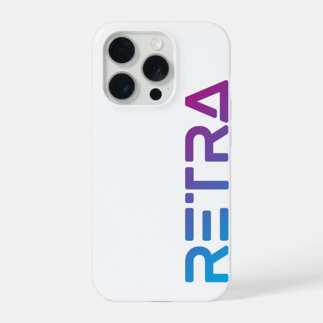 Gradient Retra iPhone Case (Back)