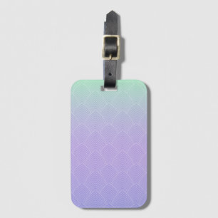 Gradient Scale Pattern - Mermaid Tail Luggage Tag