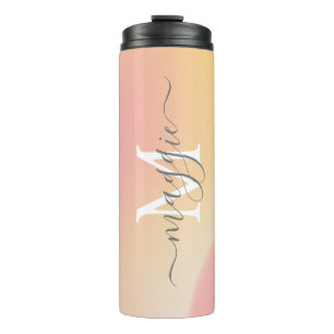 Gradient Script Monogram Thermal Tumbler