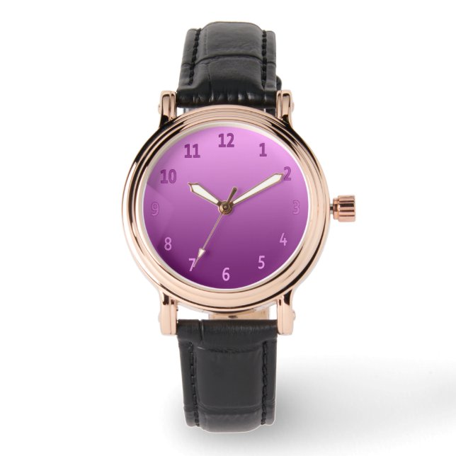 Gradient Simple Colourful Pink Watch (Front)