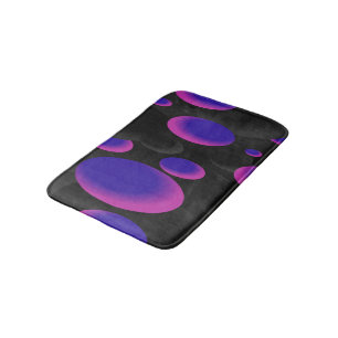 Gradient sphere balls pattern bath mat