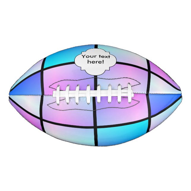 Gradient squares pattern american football (Front)