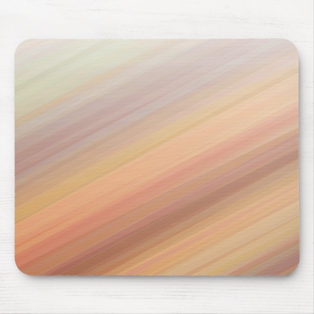 Gradient striped sunset orange brown earth tone  mouse mat (Front)