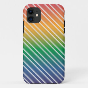 Gradient Stripes - Fruity Rainbow iPhone 11 Case