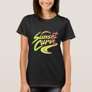 Gradient Sunset Curve T-Shirt