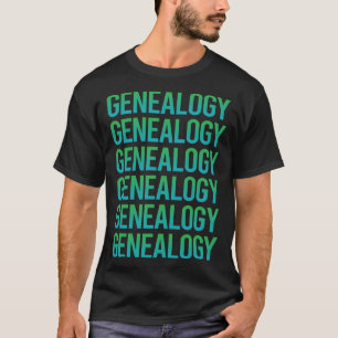 Gradient Text Genealogy Genealogist T-Shirt
