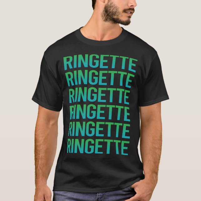 Gradient Text Ringette T-Shirt (Front)