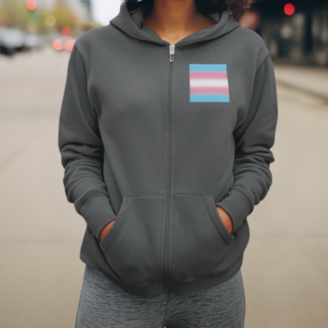 Gradient Transgender Pride Flag - Trans Flag Hoodie (Creator Uploaded)