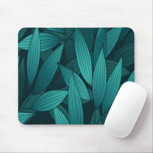 Gradient tropical leaves mouse mat
